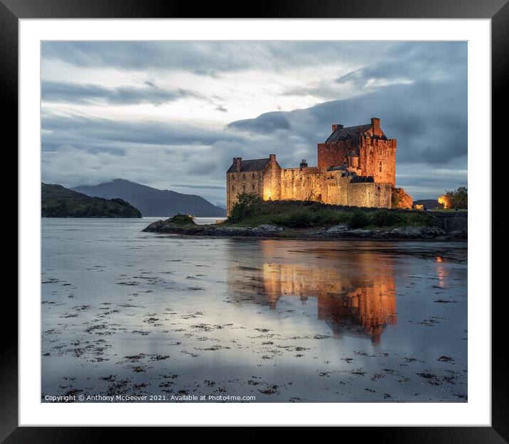 Eilean Donan Castle Reflection Framed Mounted Print by Anthony McGeever