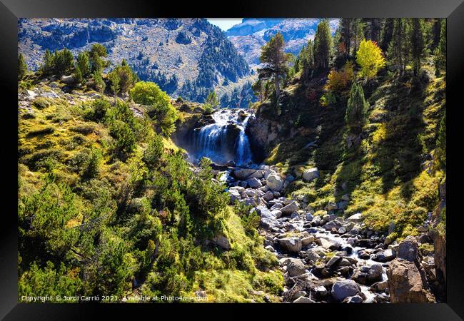 High mountain excursion to Aigualluds Framed Print by Jordi Carrio