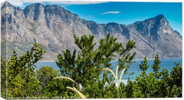 Cool Bay footpath view Steenbras nature reserve Canvas Print by Paul Naude