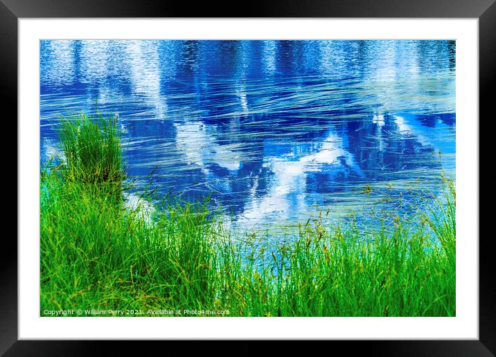Picture Lake Mount Shuksan Reflection Washington USA Framed Mounted Print by William Perry