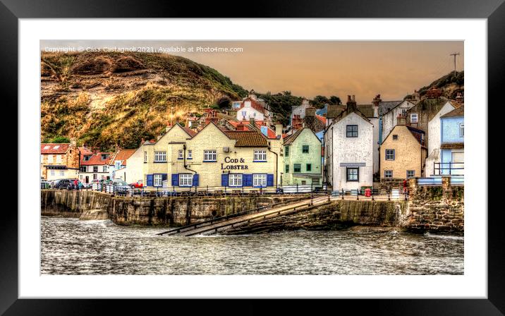 Shades of Staithes  Framed Mounted Print by Cass Castagnoli