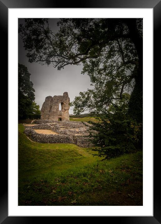 Ludgershall Castle, Ludgershall, Wiltshire, United Framed Mounted Print by Michaela Gainey