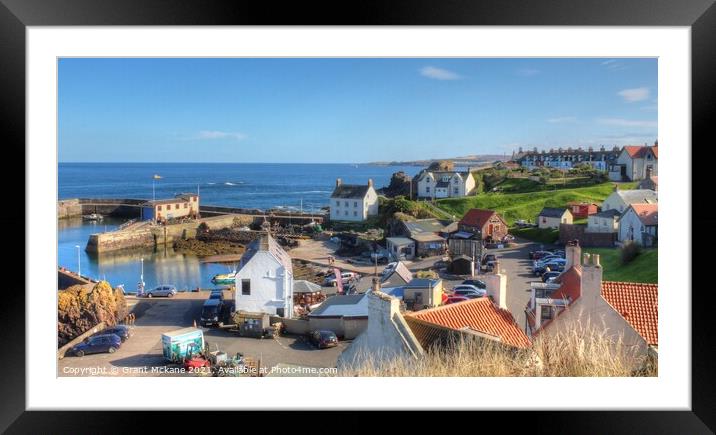 St. Abbs Harbour Framed Mounted Print by Grant Mckane