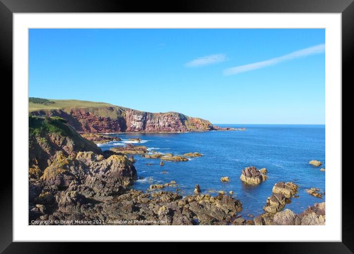 St Abbs Head Framed Mounted Print by Grant Mckane