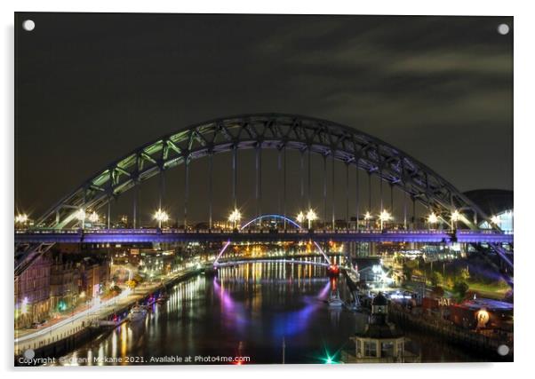 The Tyne Bridge Acrylic by Grant Mckane