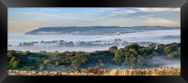 Sandown Cloud Inversion Panorama Framed Print by Wight Landscapes