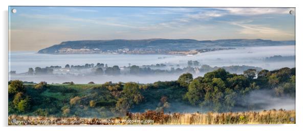 Sandown Cloud Inversion Panorama Acrylic by Wight Landscapes