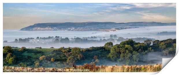 Sandown Cloud Inversion Panorama Print by Wight Landscapes
