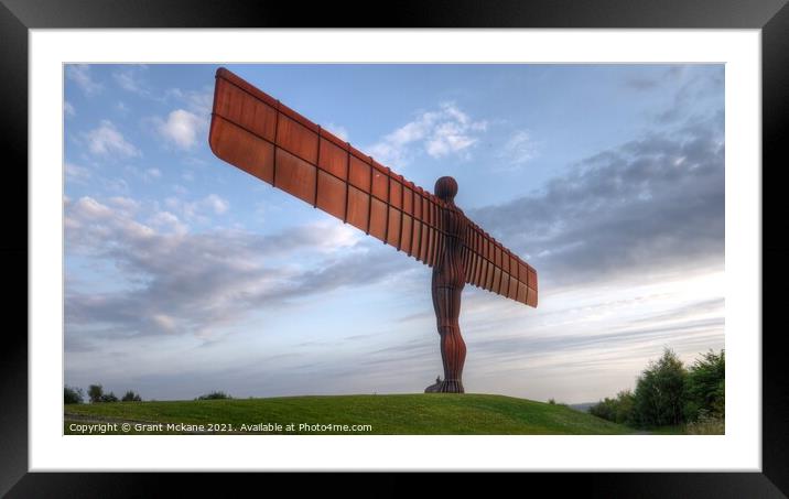The Angel Of The North Framed Mounted Print by Grant Mckane