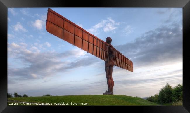 The Angel Of The North Framed Print by Grant Mckane
