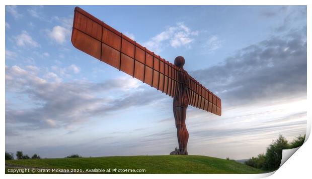 The Angel Of The North Print by Grant Mckane