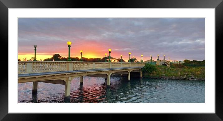 Venetian Bridge Sunset Framed Mounted Print by Michele Davis