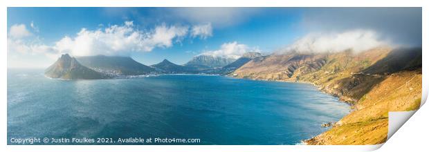 Hout Bay, near Cape Town Print by Justin Foulkes