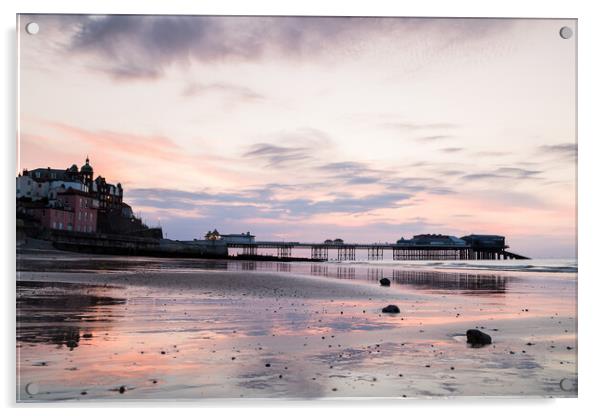 Reflections of Cromer pier Acrylic by Jason Wells