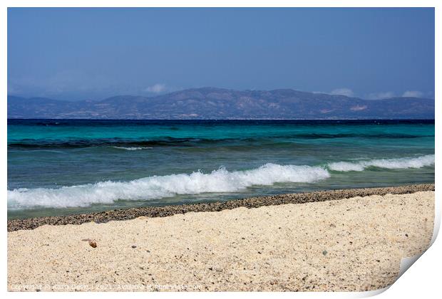 Chrissi Island, Crete, Greece Print by Kasia Design