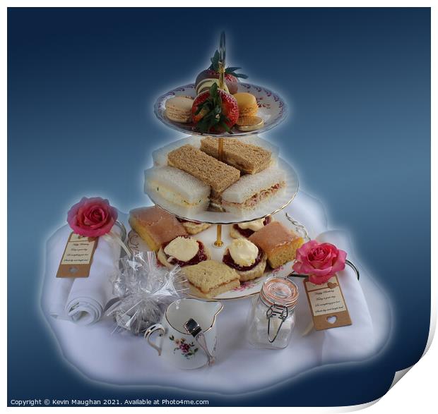 English Cream Tea Print by Kevin Maughan