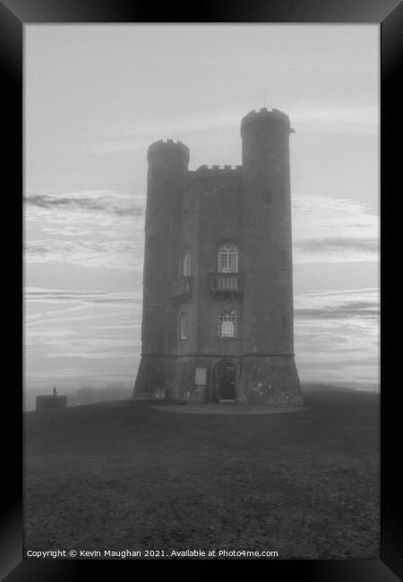 Broadway Tower In The Cotswolds Framed Print by Kevin Maughan