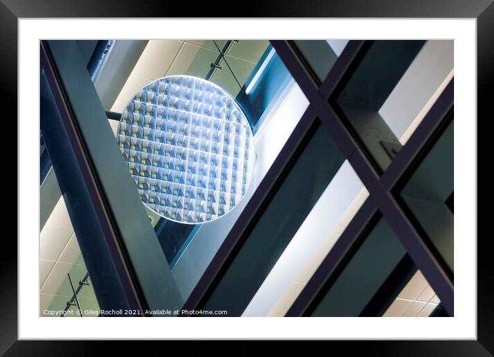 Abstract modern architecture Framed Mounted Print by Giles Rocholl