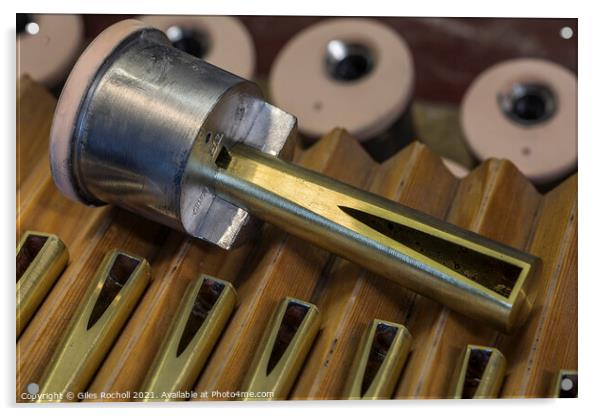 Metal organ pipe reeds Acrylic by Giles Rocholl