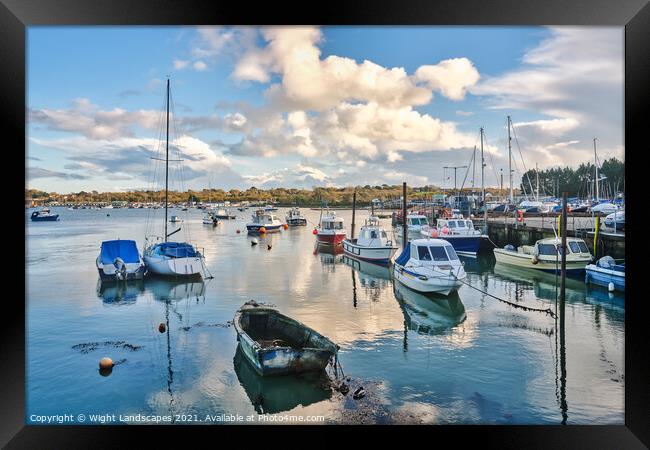Bembridge Harbour Isle Of Wight Framed Print by Wight Landscapes