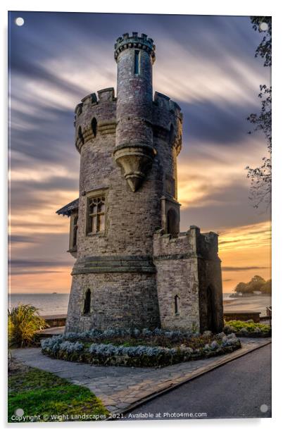 Appley Tower Ryde Isle Of Wight Acrylic by Wight Landscapes
