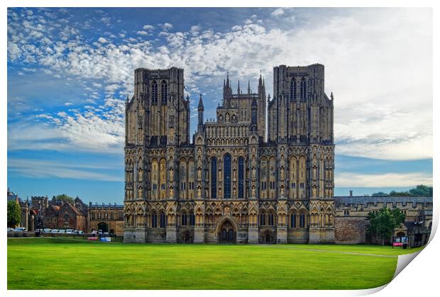 Wells Cathedral Somerset Print by Darren Galpin