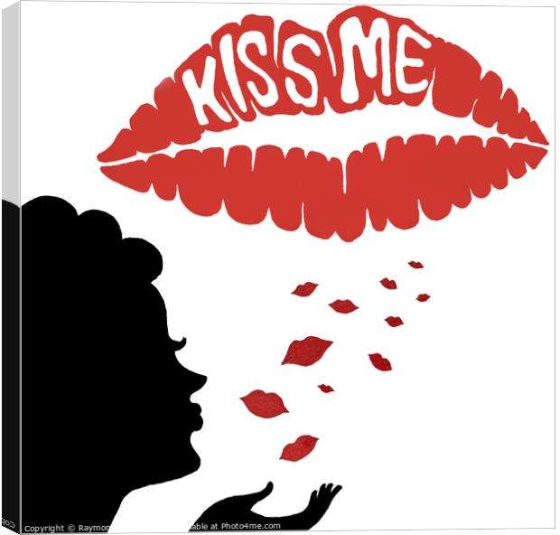 Kiss Me Canvas Print by Raymond Evans