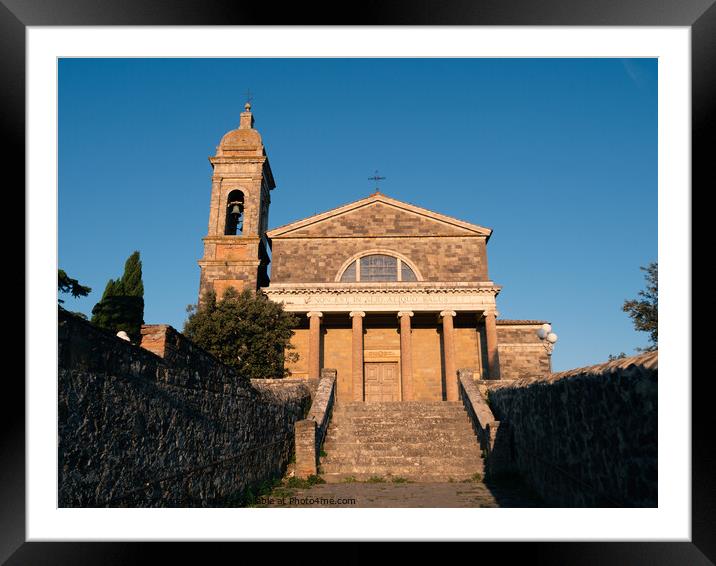 Cathedral of the Holy Saviour in Montalcino Framed Mounted Print by Dietmar Rauscher