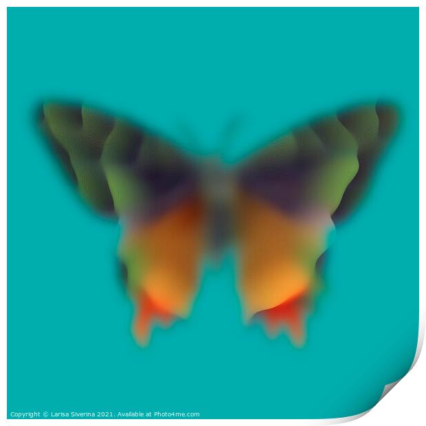 Blurred butterfly Print by Larisa Siverina
