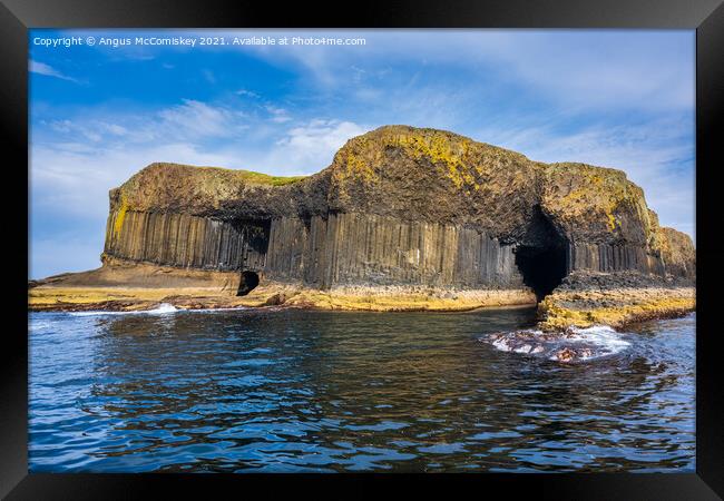 Entrance to Fingal’s Cave, Isle of Staffa Framed Print by Angus McComiskey