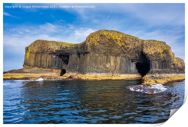 Entrance to Fingal’s Cave, Isle of Staffa Print by Angus McComiskey