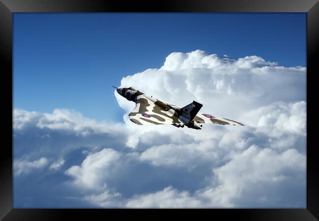 Vulcan Bomber XH558 Framed Print by J Biggadike