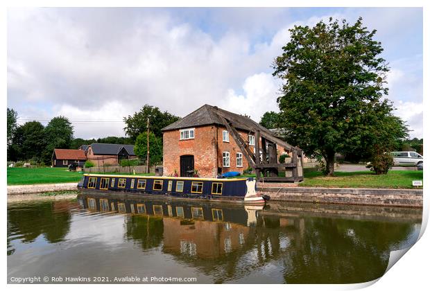 Burbage Wharf Print by Rob Hawkins