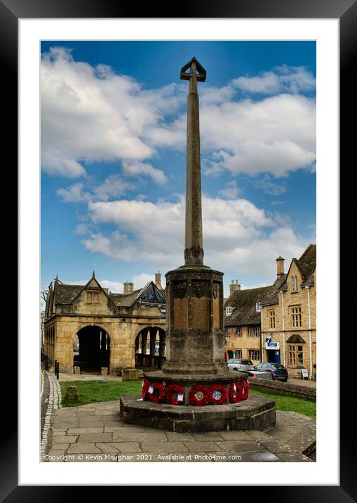 Chipping Campden Stone Memorial Framed Mounted Print by Kevin Maughan