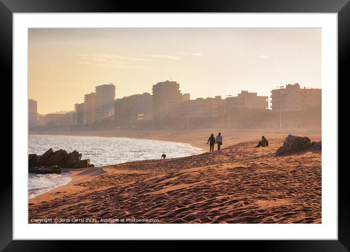 Sunset in Platja d'Aro - C1601-4389-GRACOL Framed Mounted Print by Jordi Carrio