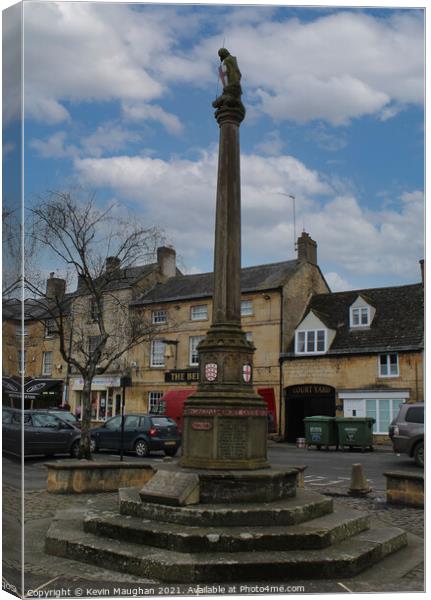 Morton In Marsh War Memorial Canvas Print by Kevin Maughan