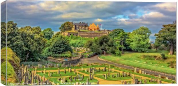 Commonwealth War Graves Cemetary, Stirling Castle Canvas Print by Tylie Duff Photo Art