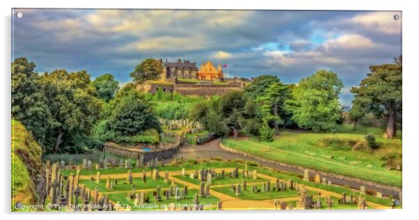Commonwealth War Graves Cemetary, Stirling Castle Acrylic by Tylie Duff Photo Art
