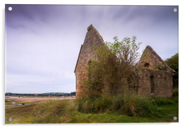 Abandoned Chapel, Alnmouth Acrylic by Mark Jones