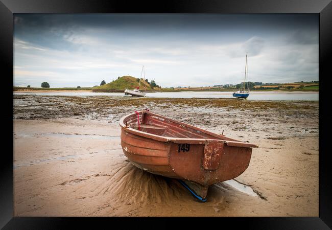 Boats in Alnmouth Harbour Framed Print by Mark Jones