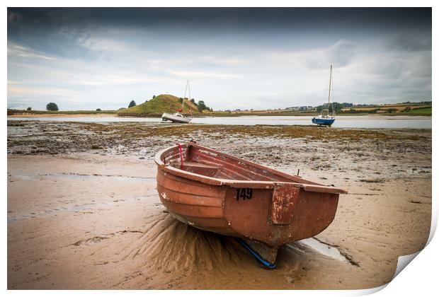 Boats in Alnmouth Harbour Print by Mark Jones