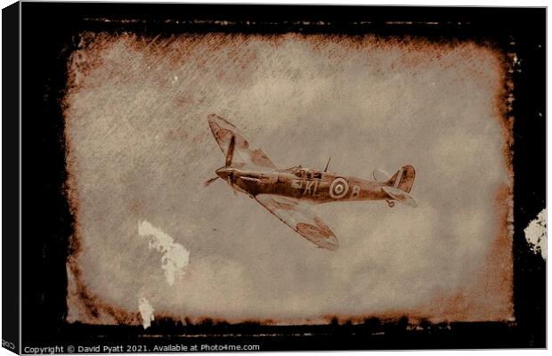 Spitfire Nostalgia  Canvas Print by David Pyatt
