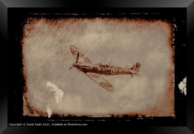 Spitfire Nostalgia  Framed Print by David Pyatt