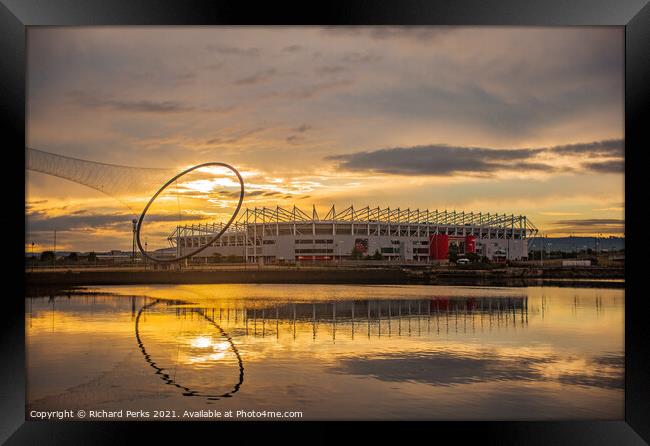 Middlesborough FC Riverside Stadium Framed Print by Richard Perks