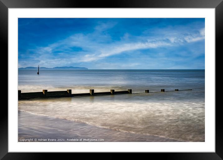 Rhyl Seascape Wales Framed Mounted Print by Adrian Evans