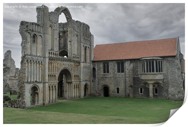 The magnificent Castle Acre Priory Print by Rob Lucas