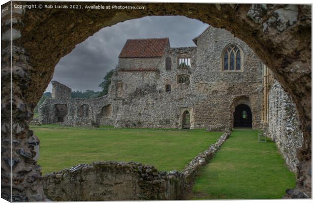 Ruins of Castle Acre Priory Canvas Print by Rob Lucas