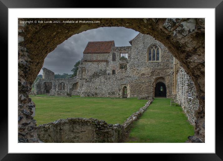 Ruins of Castle Acre Priory Framed Mounted Print by Rob Lucas