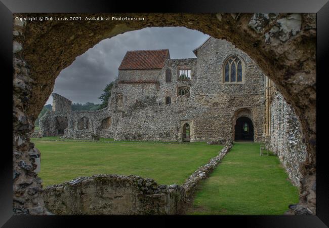 Ruins of Castle Acre Priory Framed Print by Rob Lucas