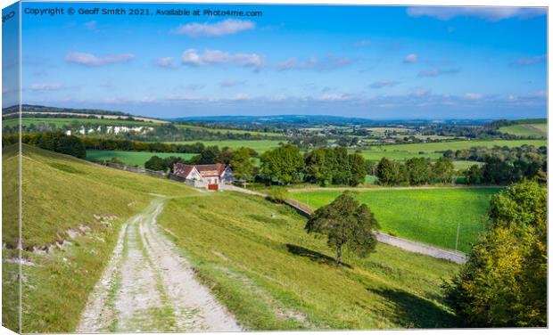 British Countryside, West Sussex Canvas Print by Geoff Smith